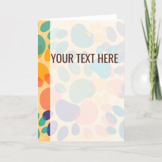 Faire-part Annonce Empreintes de Patte de Chien à Motif Color