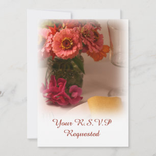 Faire-part Annonce florale d'été de mariage