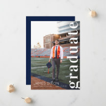 Annonce photo de remise de diplôme de la Marine