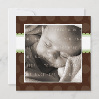 Faire-part ANNONCES DE BÉBÉ :: goutte de chocolat 1SQ