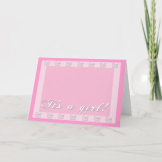Faire-part Annonces de bébé rose