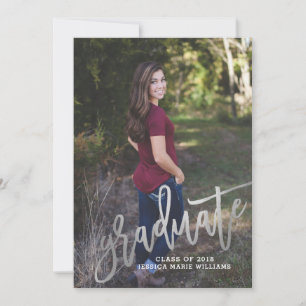 Faire-part Annonces de Graduation Dotty Silver