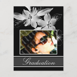 Faire-part Annonces de graduation florale personnalisée