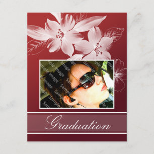 Faire-part Annonces de graduation florale personnalisée