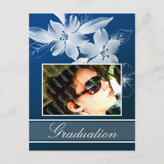 Faire-part Annonces de graduation florale personnalisée