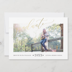 Faire-part Annonces simples d'obtention d'un diplôme d'or