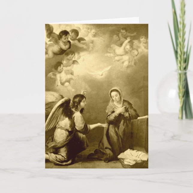 Faire-part Annonciation de la Sainte Vierge Marie (Devant)