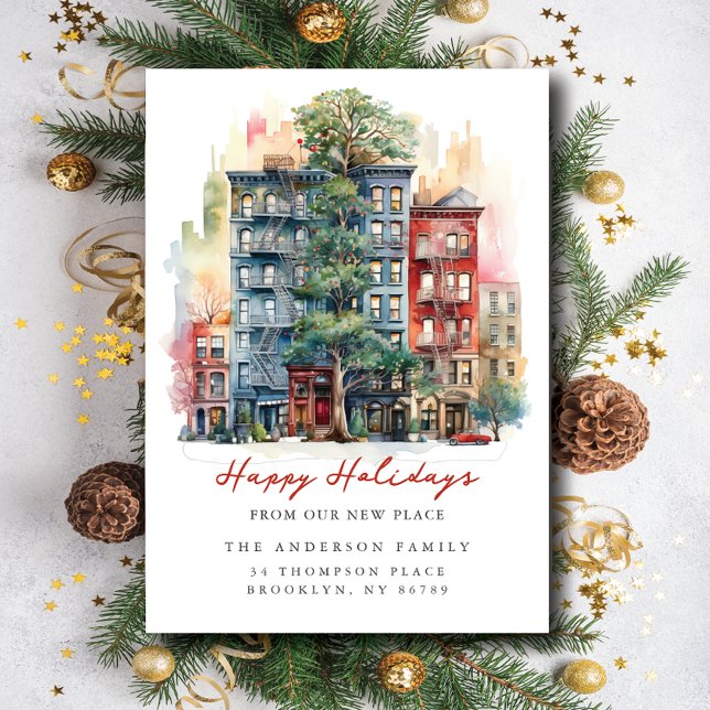 Faire-part Appartement de ville Noël Nouvelle adresse (Créateur téléchargé)