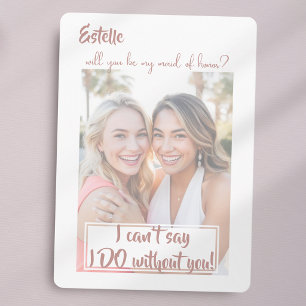 Faire-part Aquarelle Serez-vous ma servante d'honneur ?