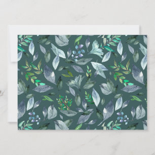 Faire-part Aquarelle tombée feuilles 5