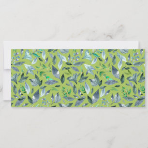 Faire-part Aquarelle tombée feuilles 6