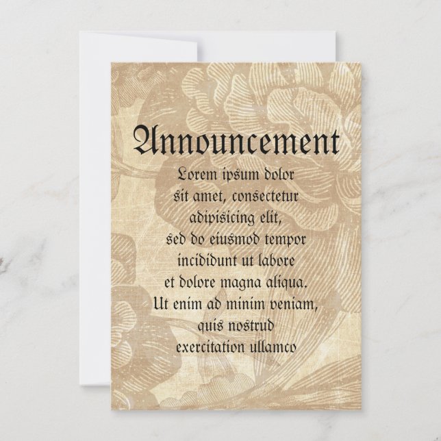 Faire-part Araignée sur fleurs (Devant)