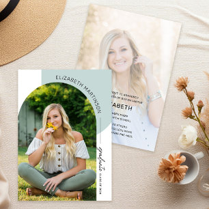 Faire-part Arc minimal moderne 2 - Diplôme photo