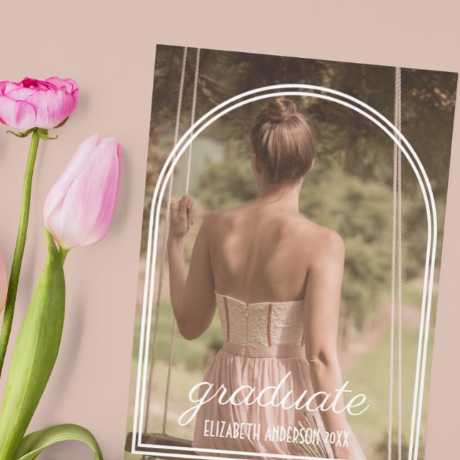 Faire-part Arch Frame Graduation Announcement (Créateur téléchargé)