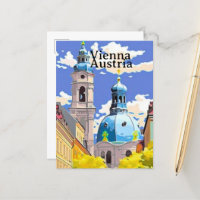 Art de carte postale de voyage à Vienne, Art de vo