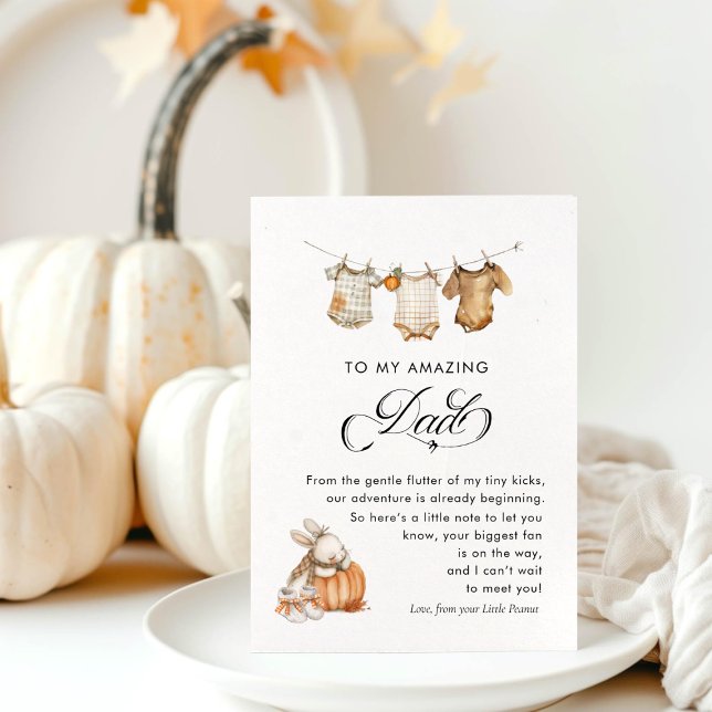 Faire-part Automne La Grossesse D'Automne Révèle Au Mari (Autumn Fall Pregnancy Reveal To Husband Announcement)