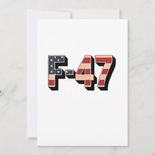 Faire-part Avion de chasse F47 Maga F-47 Jet