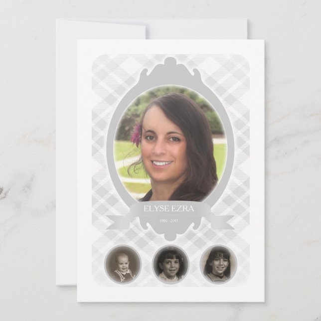 Faire-part avis de décès (Devant)