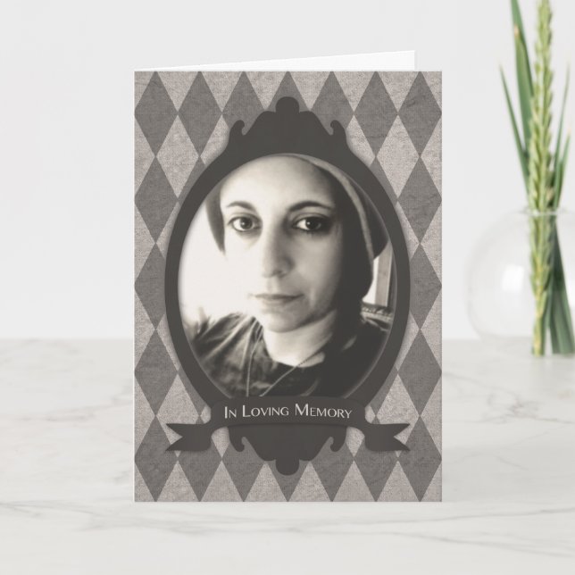 Faire-part avis de service commémoratif (Devant)