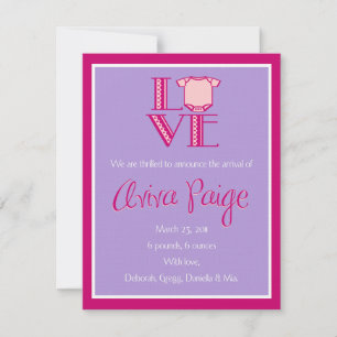 Faire-part Aviva Paige
