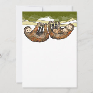 Faire-part Baby shower de paresse de bébé/nouveau bébé