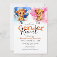 Baby shower Genre Révéler Bleu et Rose