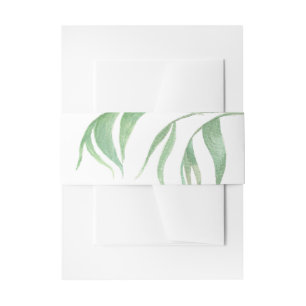 Faire-part Bandeau de invitation feuille de palmier aquarelle