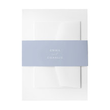 Bandeau de mariage bleu poussiéreux doux style boh