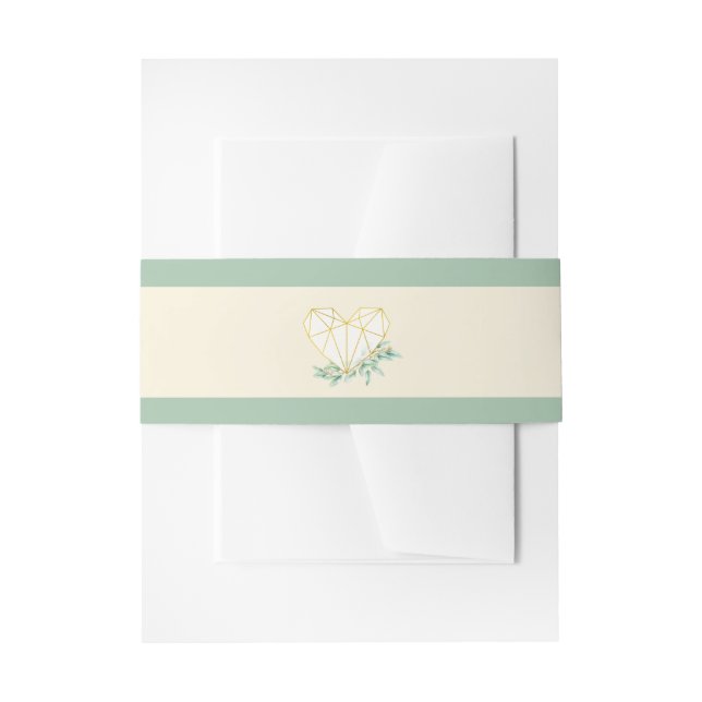 Faire-part Bandeau de mariage en eucalyptus (Devant example)