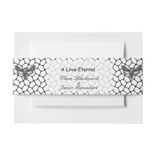 Faire-part Bandeau de mariage gothique – Élégant Bla