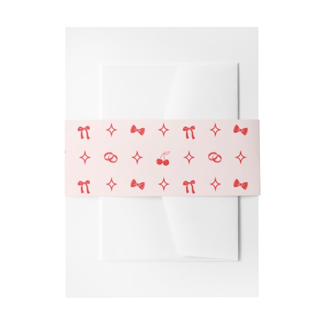 Faire-part Bandeau de mariage inspiré d'un diner rétro (Devant example)