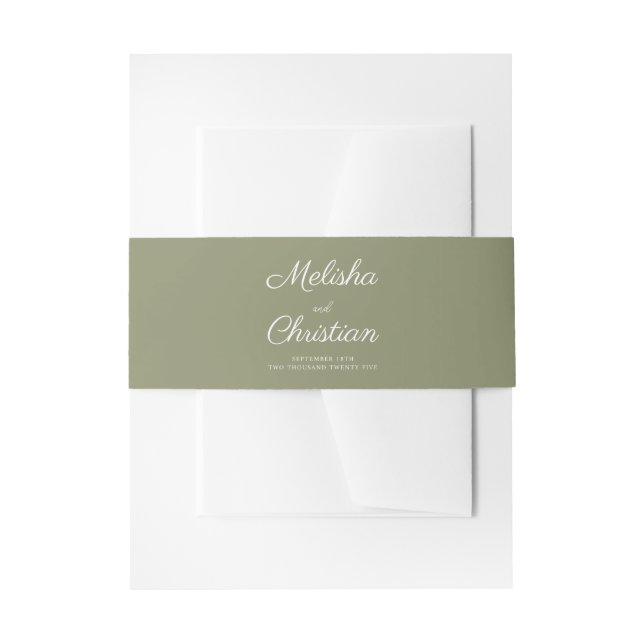 Faire-part Bandeau de ventre d'invitation (Devant example)