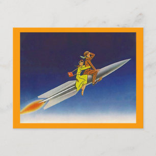 Faire-part Bateau de rétrofusée montant des annonces