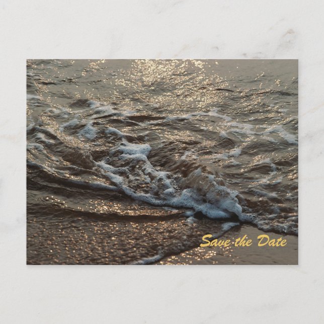 Faire-part Beach Serenity Enregistrer la carte postale Date (Devant)
