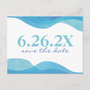 Faire-part Beach Wedding Enregistrer La Date Carte Postale