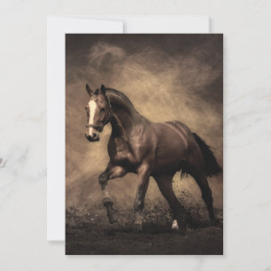 Faire-part Beautiful horse throw pillow