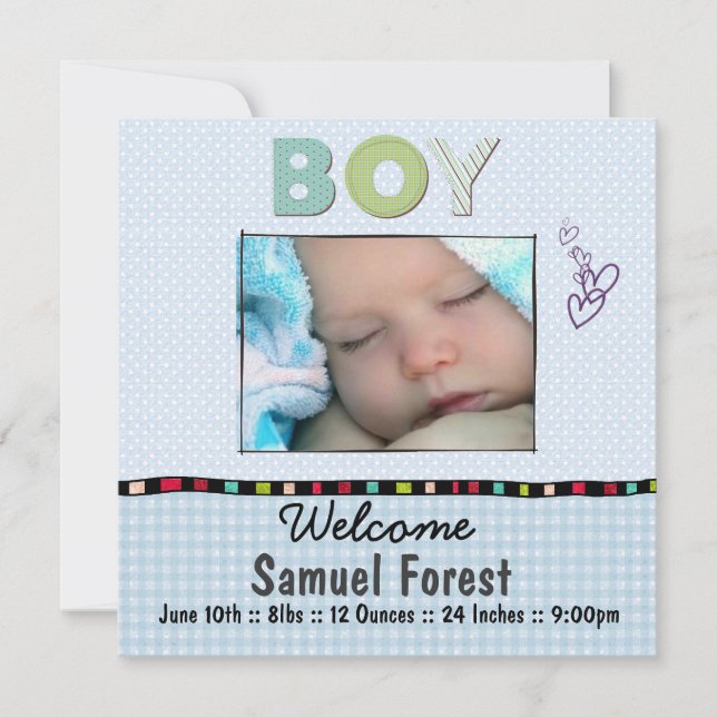 faire-part bébé (Devant)