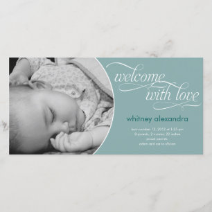 Faire-part Bébé de bienvenue - Bleu