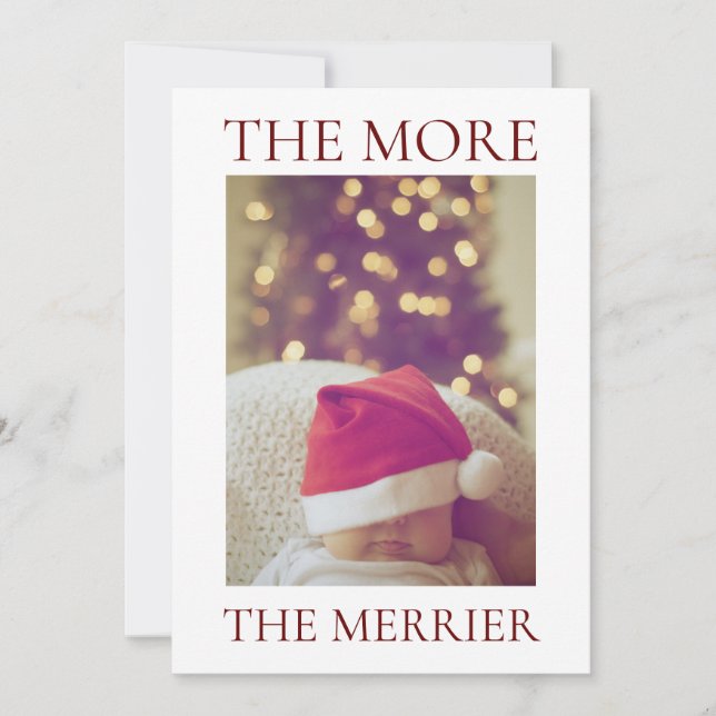 Faire-part bébé de Noël (Devant)