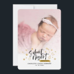 Faire-part Bébé de nuit silencieux Photos Naissance de Noël<br><div class="desc">Saupoudrer un soupir d'humour de vacances tout en annonçant votre lot de joie spéciale avec notre "Silent Night... Principalement" carte de Faire-part de naissance de Noël. Tandis que vos nuits silencieuses appartiennent peut-être au passé, le rire, l'amour et les moments chéris viennent de commencer. Cette carte ludique et personnalisable partagera...</div>