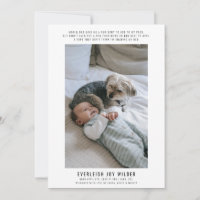Bébé et chien amusant photo naissance