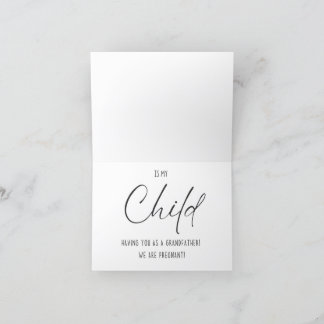 Faire-part bébé et grossesse à grand-père