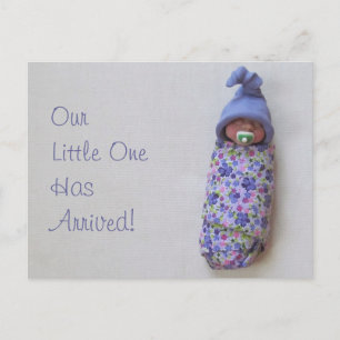 Faire-part bébé : Polymer Clay Baby