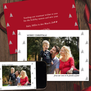 Faire-part Bientôt la famille de quatre photos vacances Gross