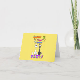 Faire-part Bienvenue à la fête à quatre pattes