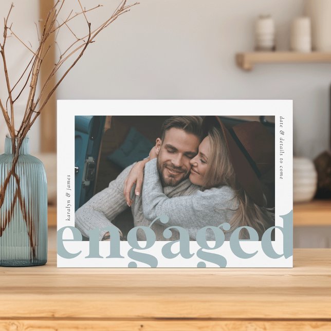 Faire-part Big News | Fiançailles photo (Créateur téléchargé)