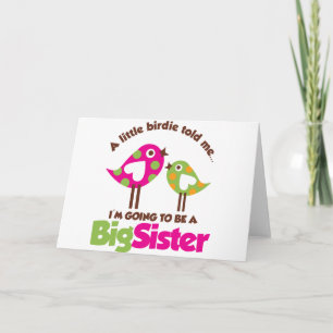 Faire-part Birdie Va Être Une Grande Soeur