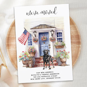 Faire-part Black Labrador Patriotic Personnalisé Chien Déména