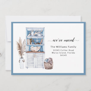 Faire-part Bleu Nautique Nous avons bougé