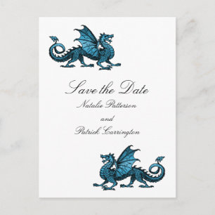 Faire-part Blue Dragon Enregistrer la carte postale Date